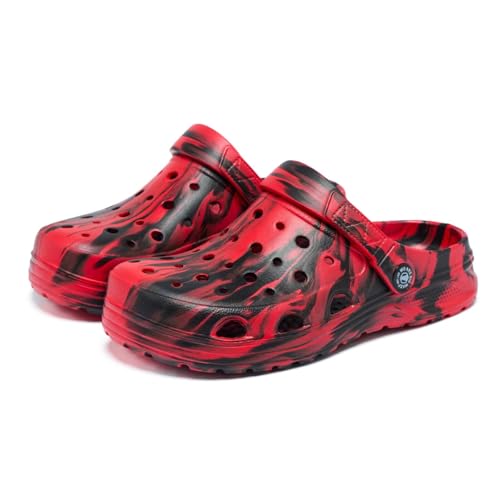 Image of Kids Boys&Girls Black Camouflage Clogs Children's Beach Shoes Classic Marbled Tie Dye Clog Little Kid