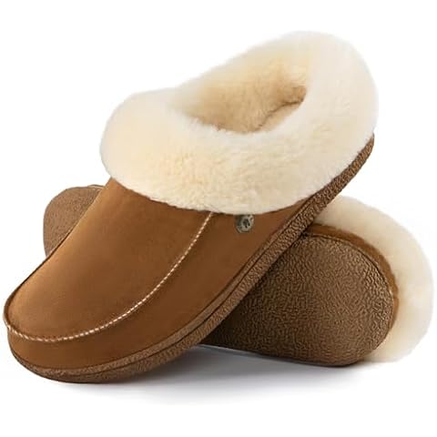 HomeTop Women's Soft Microsuede Moccasin Slippers Cover