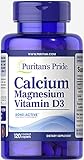 Puritan's Pride Calcium Magnesium with Vitamin D-120 Caplets