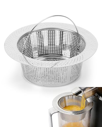 PROKITCHEN Juice Strainer Fit for Nama J2 Cold Press Juicer, Pulp Strainer After Juicing for J2 Juicer Secondary Fine Filter Accessories, Hands-Wash for Most Containers, 304 Food-Grade Stainless, 1PCS
