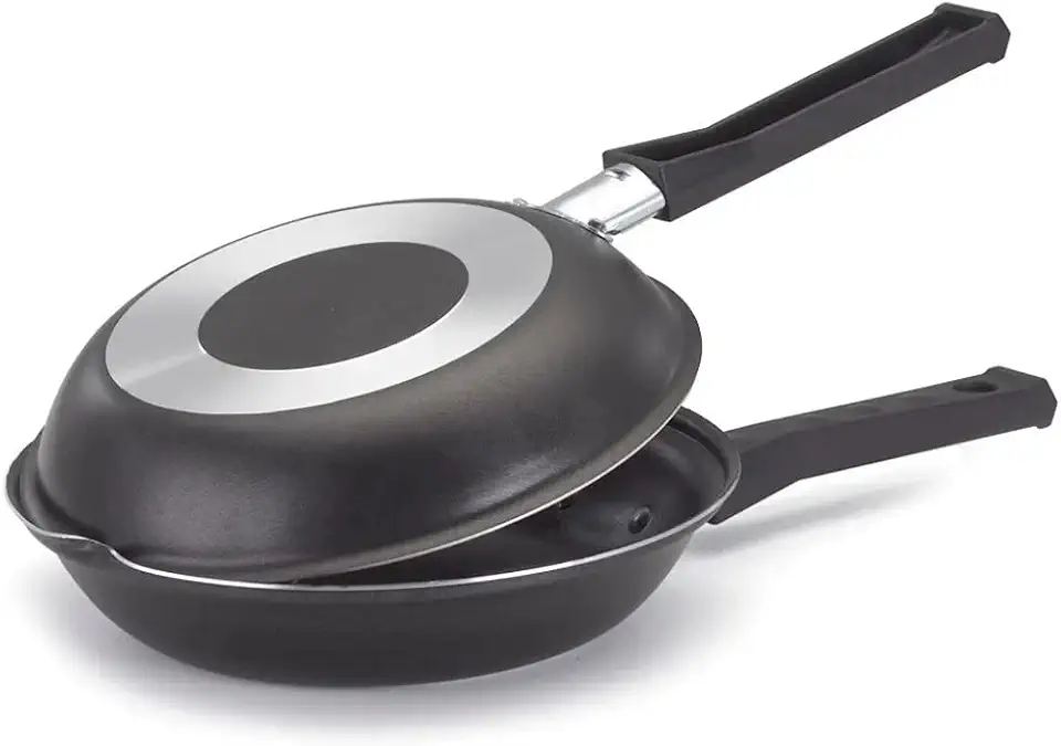 Omeleteira e Panquequeira Antiaderente 18cm Preta Teflon