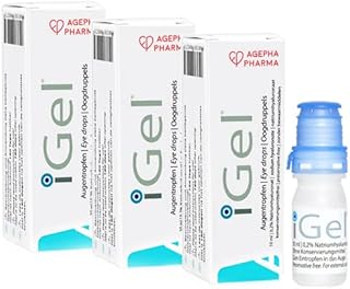 iGel® Moisturizing Eye Drops for Red Itchy Eyes | Artificial Tears for Dry Eyes | Lubricate Eyes with No Preservative Contact Lens Drops| Hyaluronic Acid & Preservative Free | Manufactured in Europe