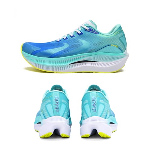 Image of Carbon Plate Marathon Running Racing Shoes Men Stable Support Shock-Relief Ultra-Light TPU Outsole Rebound Sneakers