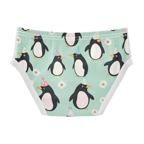 Wusikd Penguins Boys' Underwear Cotton Daisy Boys Briefs Soft Toddler Underwear 2T2