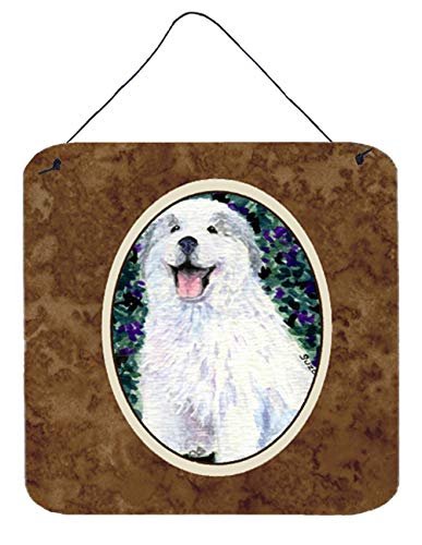 Caroline's Treasures SS8856DS66 Great Pyrenees Wall or Door Hanging Prints Aluminum Metal Sign Kitchen Wall Bar Bathroom Plaque Home Decor, 6x6, Multicolor