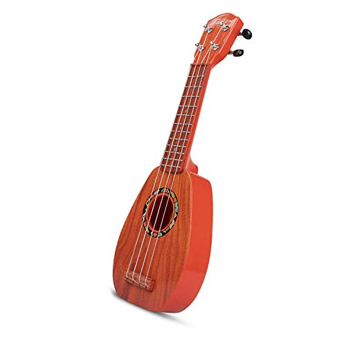aPerfectLife 17" Kids Ukulele Guitar Toy 4 Strings Mini Guitar Children Musical Instruments Educational Learning Toys with Picks and Strap for Toddler Kids Boys Girls Beginner Starter (Burlywood) - Thumbnail 2