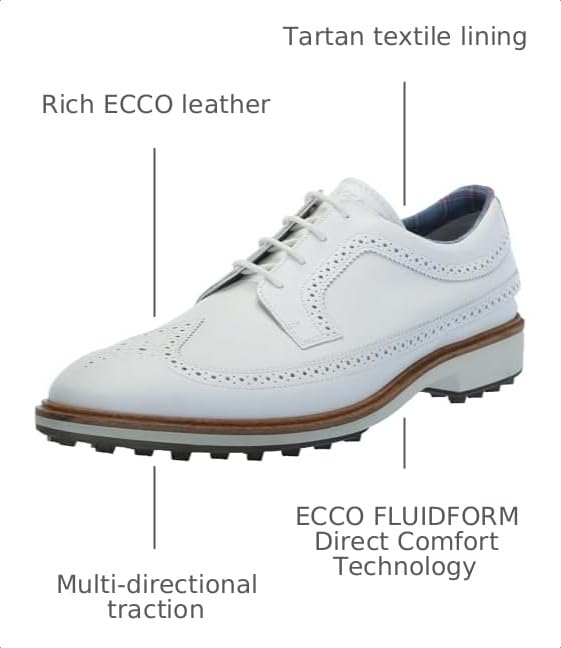 Image of ECCO Golf Classic Hybrid Wing Tip Water Resistant