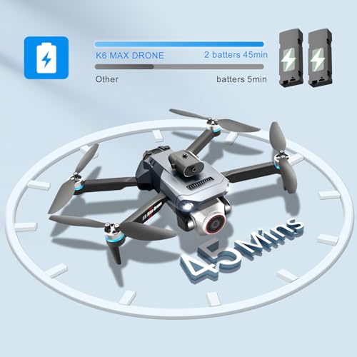 Drone With Screen On Controller With Camera 4k For Beginners And Kids,Wifi Fpv,Sd Storage,Foldable,3d Flips,One Key Take Off/Land,Headless Mode,Led Lights,Avoidance,Waypoints Fly,Sd Storage,Under 249g(2 Batteries) - Image 6