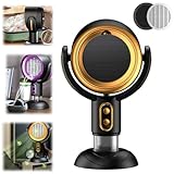 Puff Hide Smoke, PuffChill Fan For Smoking, Puffhide Purifier, Puff Hide Smoke Fan, Smoke Away Purifier Fan with 2 Filters, 3000 Mah for Long-Term Outdoor Use (Gold Charging)