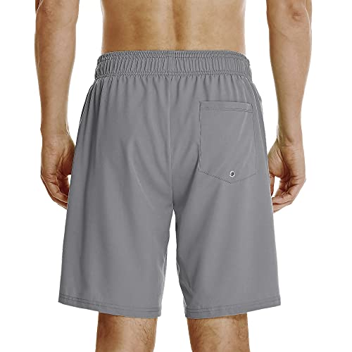 Image of HOdo Mens Swim Trunks with Mesh Liner 9 inch Quick Dry Swim Shorts Bathing Suits for Men Swimwear Board Shorts wiht Pockets