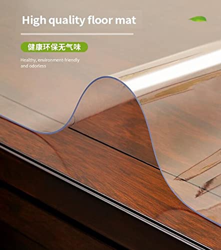 Tapis De Couloir Plastique Vinyle Transparent Tapis De Sol/protecteur, Chemin De Table Imperméable, Tapis Anti-poussière Antidérapant, 80cm/100cm/120cm/140cm De Large (Size : 80x450cm(2.6ftx14.7ft