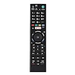 fosa RMT-TX100D TV Replacement Remote Control for Sony Smart TV – Ideal Universal Controller with Same Functions as the Original Remote-Black