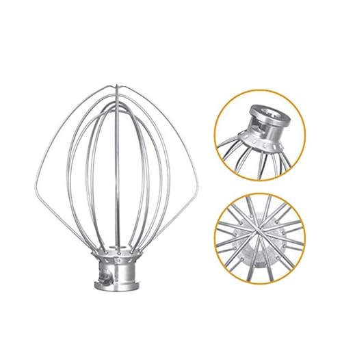 Batidor K45WW para KitchenAid de acero inoxidable accesorio de varillas para amasadora cabezal móvil 4