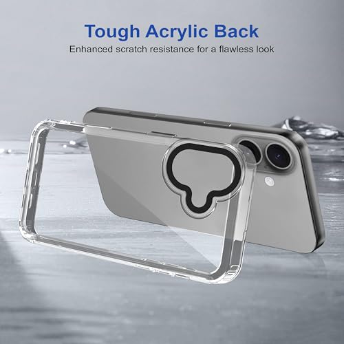 Image of amazon basics Back Case Cover for iPhone 17 | Compatible for iPhone 17 Back Cover | Case Cover with Camera Protection | (TPU + PC | Transparent)