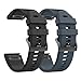 NotoCity Compatible with Forerunner 935 Watch Band Silicone Watch Strap Replacement for Fenix 5/Fenix 5 Plus/Fenix 6/Fenix 6 Pro/Forerunner 935/Forerunner 945/Approach S60/Quatix 5(Black/Slate)