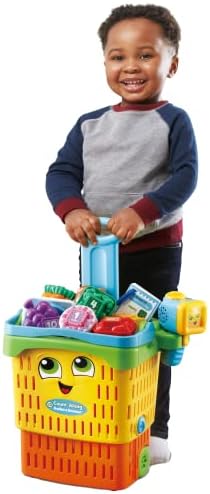 LeapFrog Count-Along Basket & Scanner, Roleplay Toy for Children, Interactive Learning Toy for Pretend Play, Play Set with Food, Shapes and Colours, Imaginative Play for Kids Aged 2 Years +