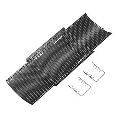 MixRBBQ 23" to 34" Universal Ash pan with 2 Fire Hanger for Chargriller Charcoal 1224, 1324, 2121, 2222, 2727, 2828, 2929, Charbroil 17302056 Oklahoma Joe Charcoal Ash Pan, Grill Replacement Part