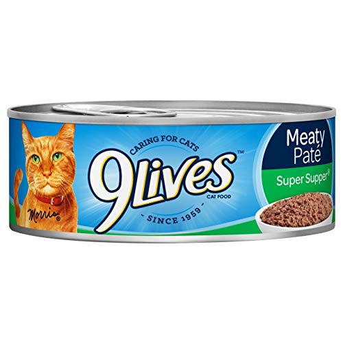 9Lives Wet Cat Food Meaty Paté Super Supper, 5.5-Ounce, Pack of 4