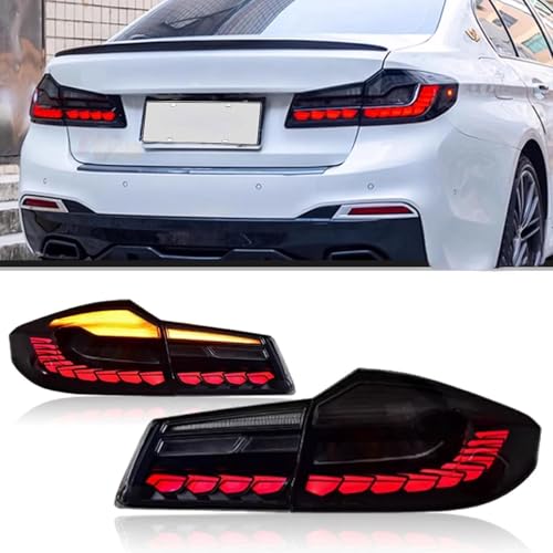 LZGBMNB Car Tail Light for BMW G30 F90 M5 5 Series 2018 2019 2020, Rear Tail Lights Fog Light Brake Lamp Turn Signal Light Taillight Assemblies Replacement Accessories