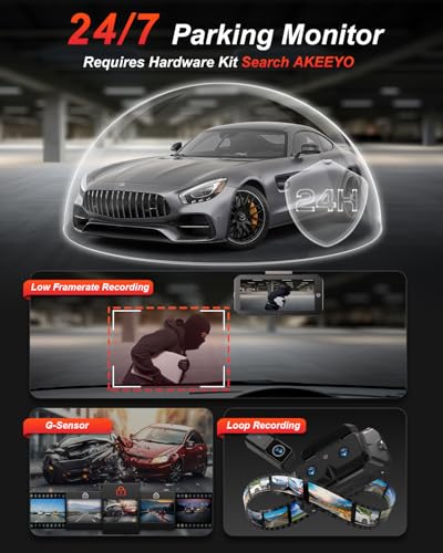 AKEEYO Eyes 2K Dash Cam Front Rear 3 Channel Car Dash Cam Front ADAS BSD AI Driving Assistance Wide Angle and Telephoto Lens Car Dash Cams for Cars - Image 6
