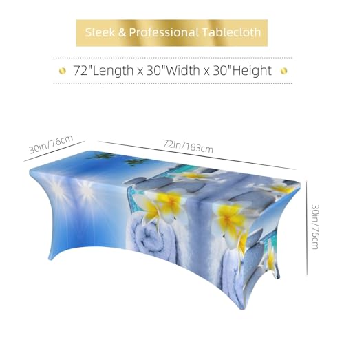 Housse de table tropicale pour décorer vos buffets de mariage 1m80 - 7