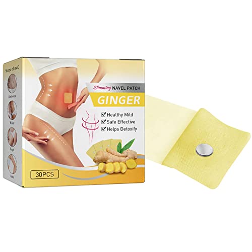 herommy 5 Pcs Parche de Jengibre para el Ombligo | 30 Parches de pérdida de Peso de Jengibre para la Grasa del Vientre - Pegatinas adelgazantes efectivas, Parches para el Ombligo del Vientre Cover