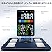 GE Scale for Body Weight Smart: Digital Bathroom Body Fat Scales for BMI Muscle Bluetooth Body Composition Monitor 11.8