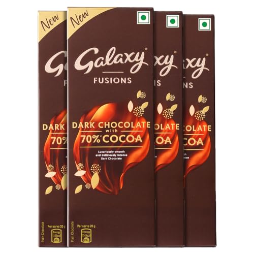 Galaxy Fusions Smooth Dark Chocolate Pack of 4 · 110 g (440 g total) - Image 2