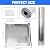 YoleShy Double Reflective Insulation RV Window Insulation for Summer Heat Reflective Window Film for Roof, Car, Garage Doors, 24 in X 10 FT