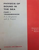 Physics of Sound in the Sea: Transmission Pt. 1 0677018908 Book Cover