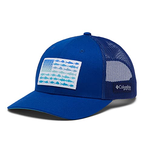 Image of Columbia Unisex-Adult PFG Snap Back Fish Flag Ballcap