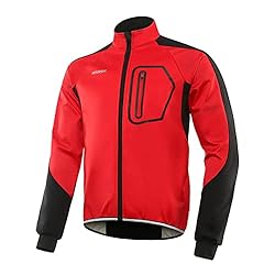 BERGRISAR Chaqueta Ciclismo Hombre Invierno Abrigo...: Tejido cálido y resistente al viento: la chaqueta de ciclismo BERGRISAR está fabricada con un tejido soft shell de tres capas, que puede resistir el viento frío y la lluvia ligera. La resistente superficie exterior del cortavientos absorbe la humedad...