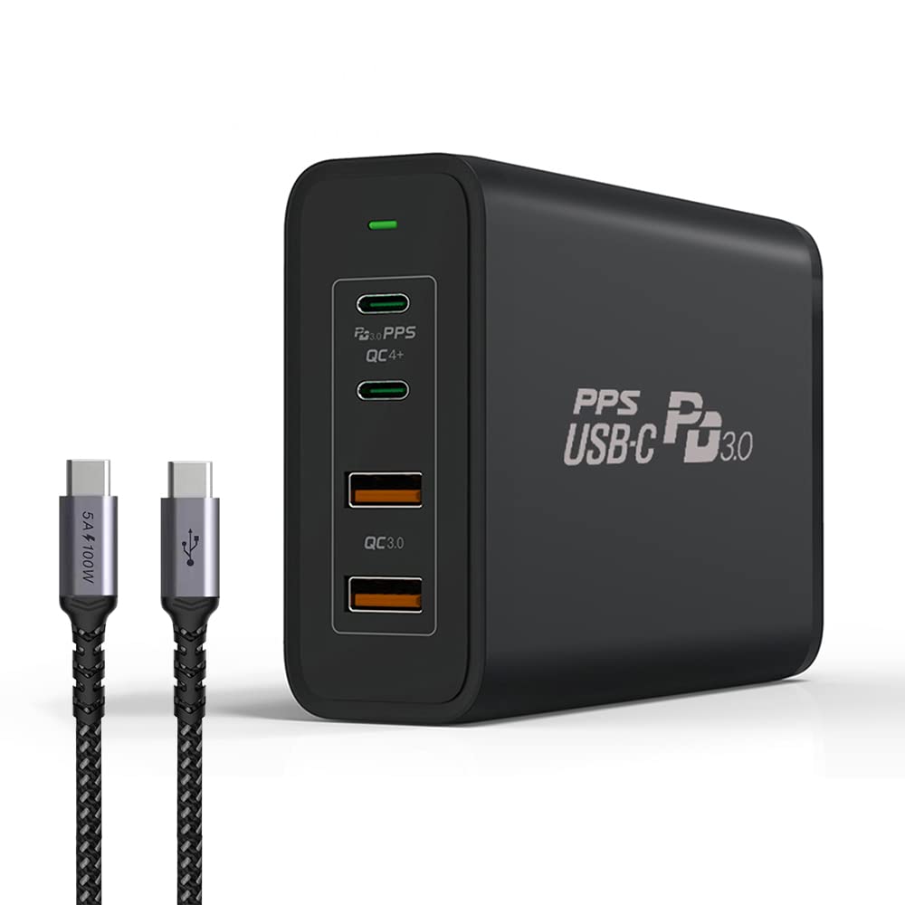 245W USB C Charger Station, CHIPOFY GaN Tech 4-Port Desktop Charging Station, Multiport Laptop PD Fast Charger for MacBook Pro Air, iPhone 14 13 Pro Max, Samsung Galaxy and More