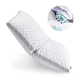 LIANLAM Shredded Memory Foam King Pillow for Sleeping,Cooling Pillow with Premium Adjustable Loft Hypoallergenic Bed Pillow,Washable Removable Cover from Bamboo Derived Rayon