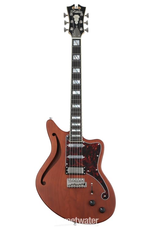 Amazon | D'Angelico Deluxe Bedford SH Matte Walnut with Wilkinson