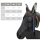 PFIFF 102354 Fliegenfransen mit Ohrennetz, schwarz Cob