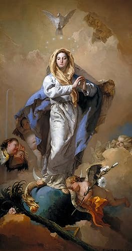 Tableaux l'Immaculée Conception Battista pour Rénover un Mur Vide de Salon 60x90
