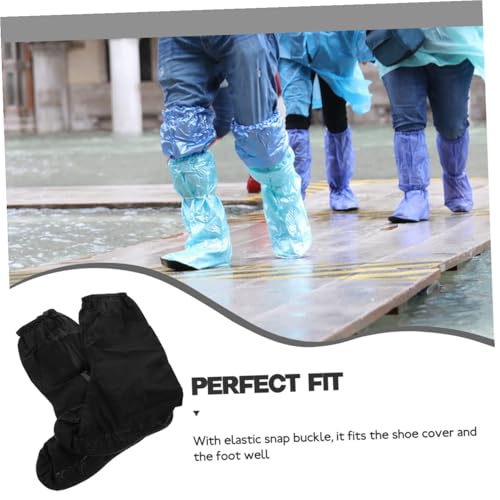 Cubierta para zapatos impermeable Toddmomy para hombre, cubierta reutilizable para lluvia, cubierta para botas de ciclismo miniatura 6