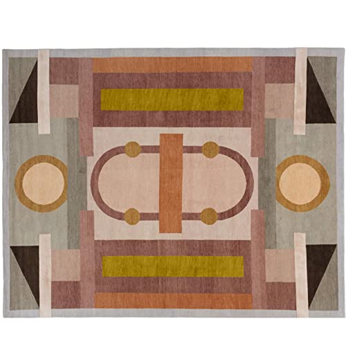 Tapis multicolore rectangulaire de qualité supérieure pour salle à manger - 3