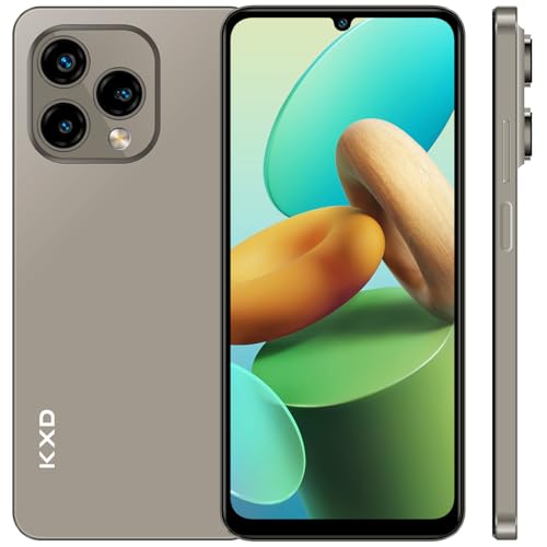 KXD 13C Téléphone Portable debloqué,4G Android 13,Écran 6.8' HD+ 90Hz IPS Display,16GB RAM +256GB ROM 4500mAh Batterie,50MP+13MP...