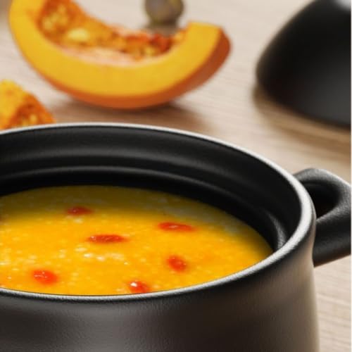 Cacerola de arcilla antiadherente natural para evitar comidas quemadas 6