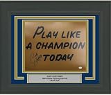 Framed Autographed/Signed Rudy Ruettiger Play Like A Champion Today Notre Dame 16x20 College Football Photo JSA COA