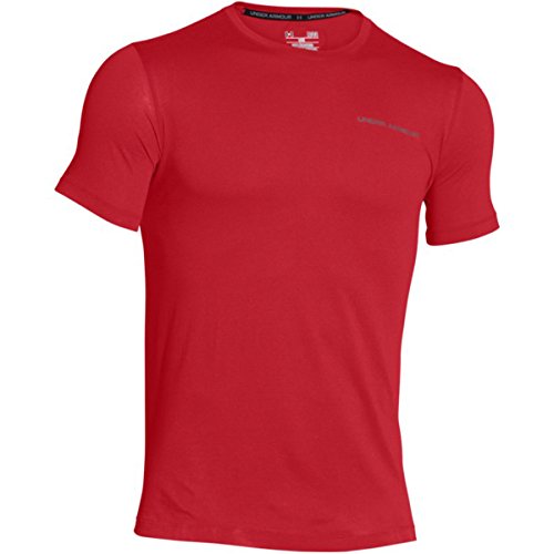 Image of Under Armour Men's Charged Cotton Short-Sleeve T-Shirt - Red, Small