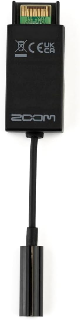 Zoom TCA-1 Timecode Adapter for Filmmakers, Compatible with H6studio, H5studio, H6essential, H4essential, H2essential & F3, Precision TCXO Generator with 3.5mm TRS I/O