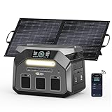 IEE P1800 Tragbare Powerstation mit 100W Solarpanel, 1024Wh LFP Batterie Backup mit 3x1800W AC Ausgäng, Schnellladung von 0-80% in 45 Mins Solar Generator, Notstromaggregat für Camping