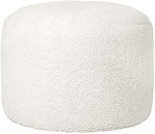 icon Orso Sherpa Bean Bag Pouffe, Large Teddy Bear Fleece Ottoman, Living Room Bedroom Footstool Bean Bags