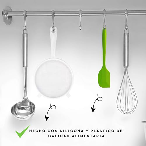 Miniatura 7 de Zenir Kit Colador Kefir Plastico Cuchara De Silicona Colador Plastico Para Kefir Para Preparar Kéfir Casero Kefir Kit Compatible Con Kefir De Leche Y Kefir De Agua. 12 Cm De Diametro