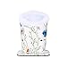 MOSISO Eyeglasses Holder, Plush Lined PU Leather Stand Case with Magnetic Base, Daisy