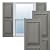 Mid-America 00021459008 Standard Size Williamsburg Double Panel Vinyl Shutters, w/Installation Shutter-Lok's & Matching Screws (Per Pair), 008, 14 3/4"W x 59"H, Clay