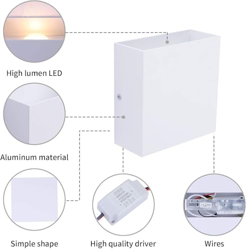 Aplique pared interior para eliminar zonas oscuras en pasillos con luz LED regulable 4
